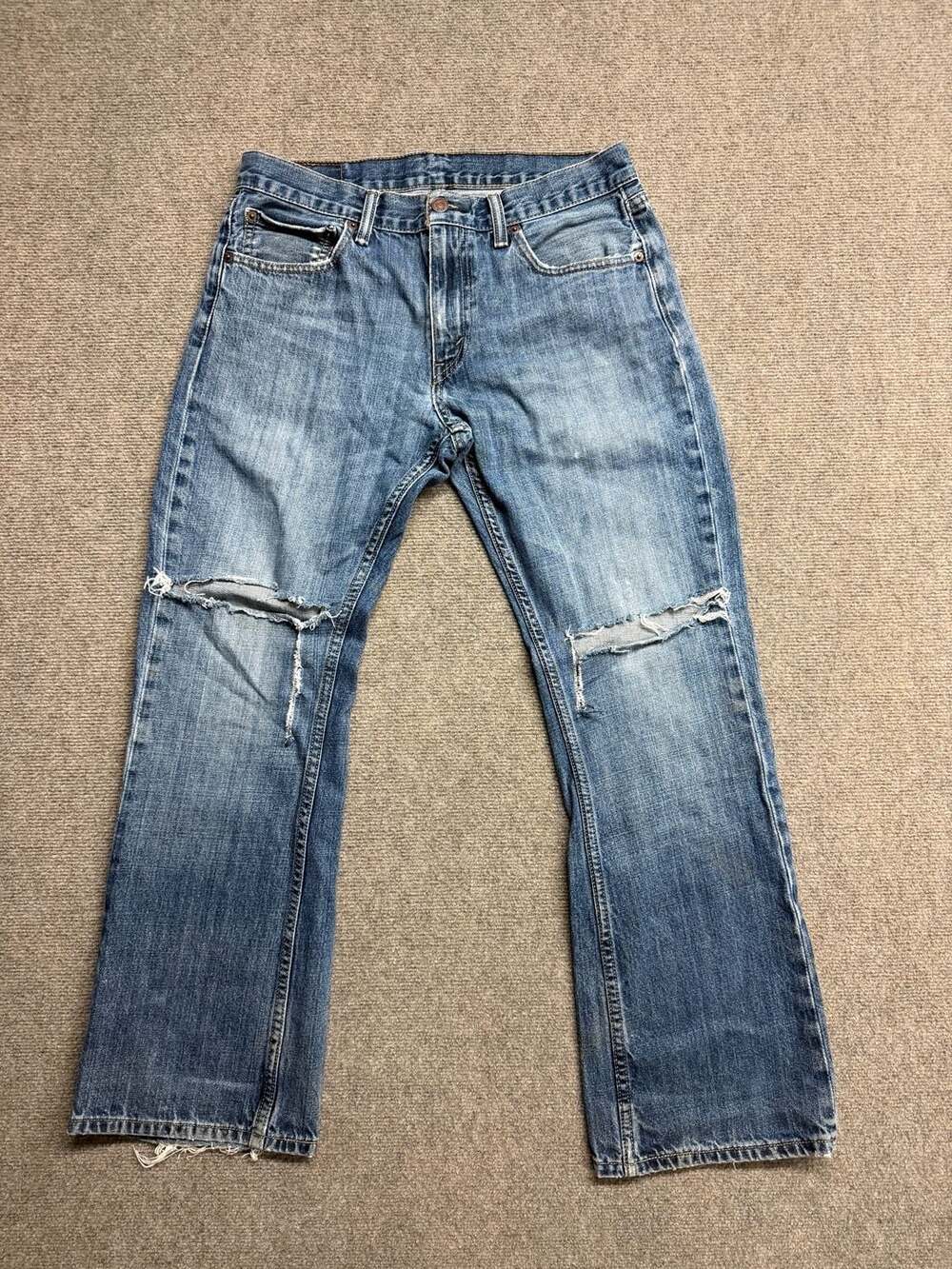 Levi's Distressed Denim Jeans Blue Size 32x28